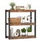 3 Tier Bookshelf Wooden Bookcase with Dual Anti-Tipping Kits Perfect for Any Room